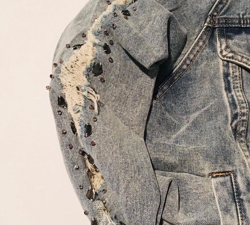 Oversized Jacket w/stones