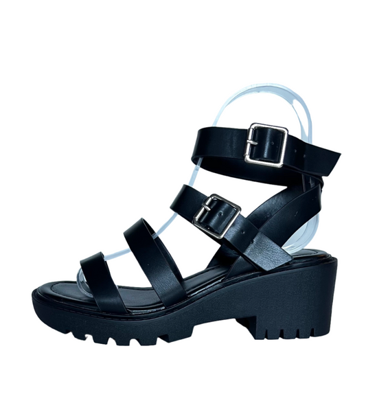 Black Strap Sandals